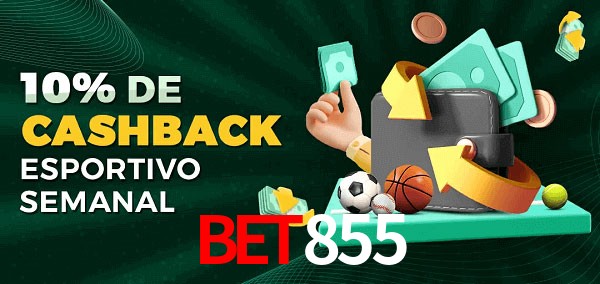 10% de bônus de cashback na bet855